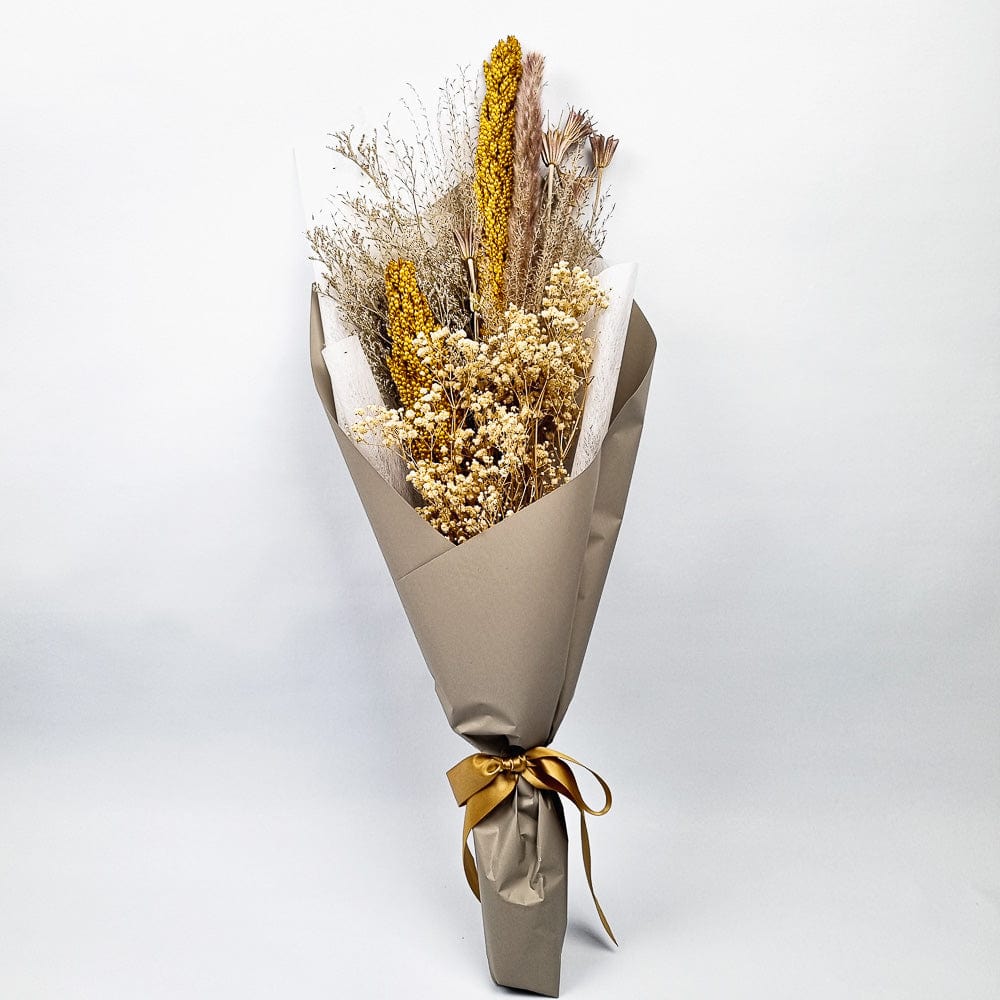 Golden Harvest - Gypsophila & Wheat Preserved Bouquet