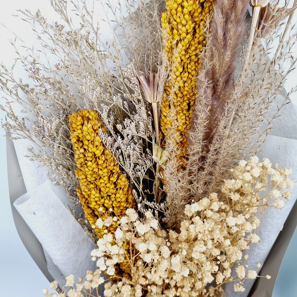 Golden Harvest - Gypsophila & Wheat Preserved Bouquet