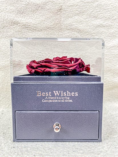 Jewelry Box With Preserved Rose