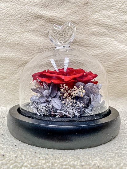 Preserved Rose In Glass Cover