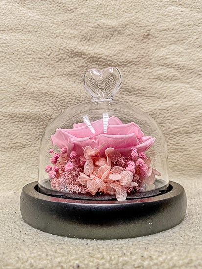 Preserved Rose In Glass Cover
