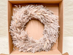 Wild pampas grass wreath