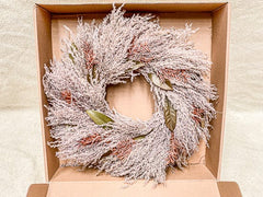 Iron pampas grass wreath