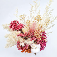 Gentle Breeze - Cotton & Hydrangea Vase Arrangements